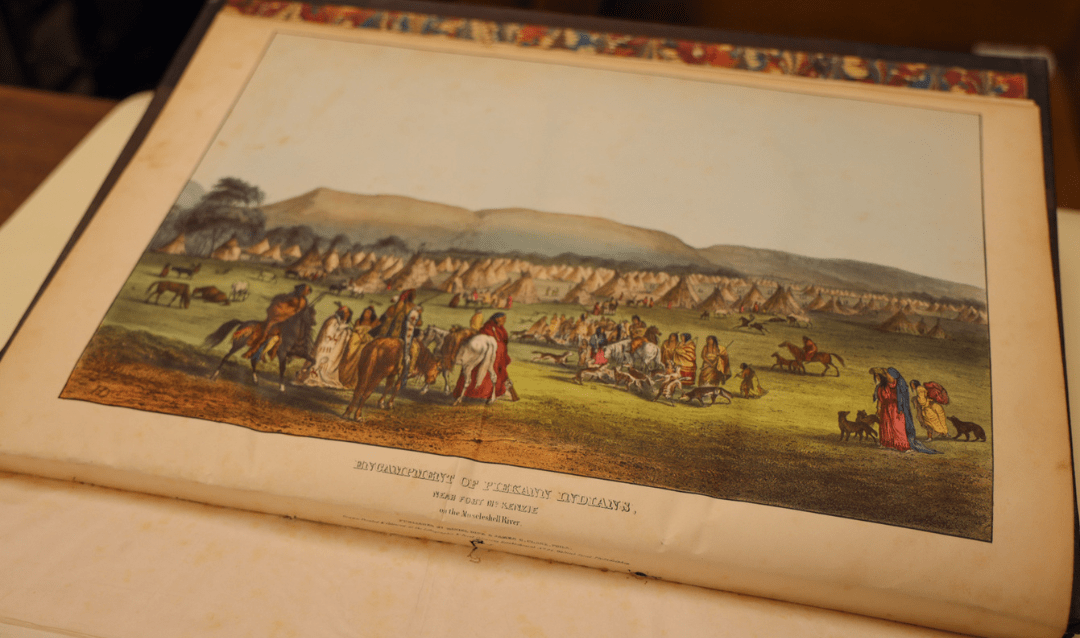 Lithograph from Thomas McKenney and James Hall's History of the Indian Tribes of North America, 1844.