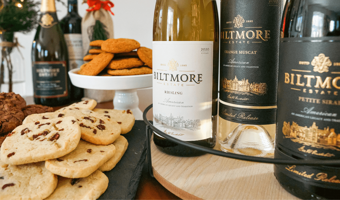 Biltmore Wines and Holiday Cookies.